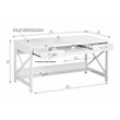 Pemberly Row Contemporary Wood 59.5