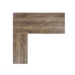 Pemberly Row Farmhouse Engineered Wood L-Shaped Desk in Rustic Oak
