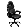 Pemberly Row Modern Height Adjustable Sport Race Chair in Black