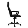 Pemberly Row Contemporary Medium Back Manager Office Chair in Black