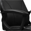 Pemberly Row Contemporary Medium Back Manager Office Chair in Black