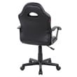 Pemberly Row Faux Leather Kids Gaming and Student Racer Chair in Red/Black