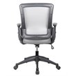 Pemberly Row Mid-Back Mesh Task Office Chair with Height Adjustable Arms - Gray