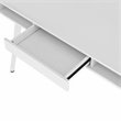 Pemberly Row Computer Writing Desk in White with Magnetic Dry Erase Board