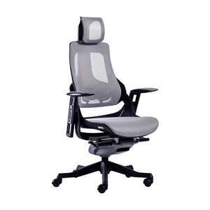Pemberly Row Contemporary Ergonomic Executive Chair Gray Finish