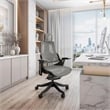 Pemberly Row Contemporary Ergonomic Executive Chair Gray Finish