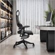 Pemberly Row Contemporary Ergonomic Executive Chair Gray Finish