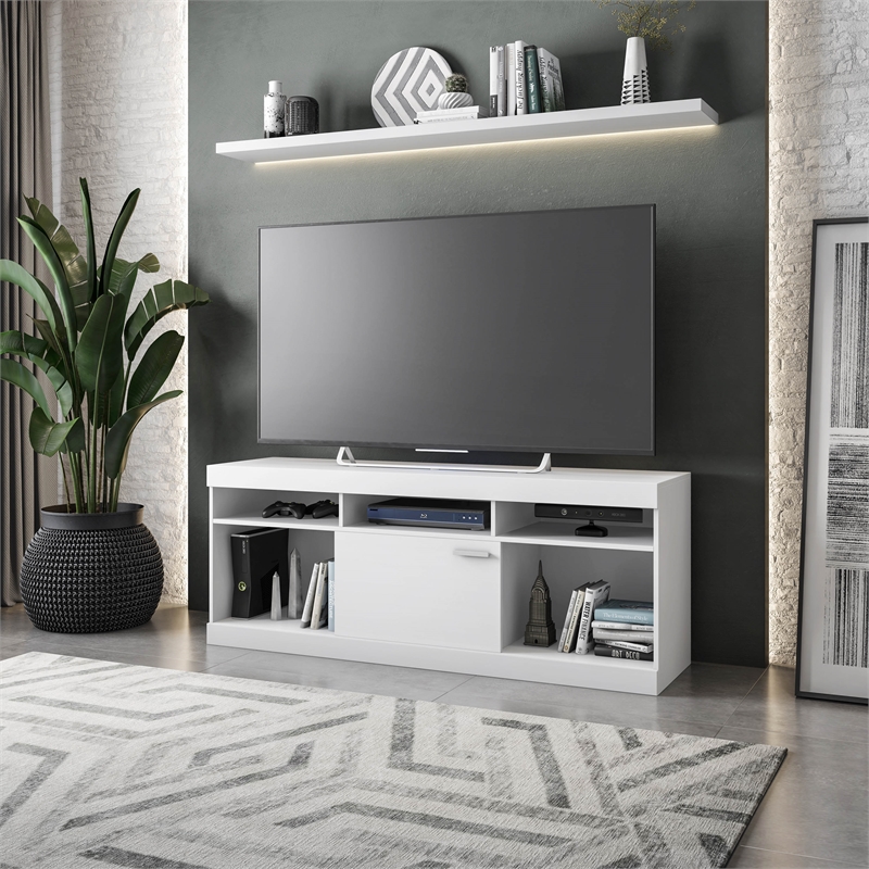 Pemberly Row Compressed Wood TV Stands for TVs up to 61