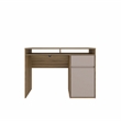 Pemberly Row Modern Engineered Wood Computer Desk with Storage in Walnut