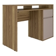 Pemberly Row Modern Engineered Wood Computer Desk with Storage in Walnut