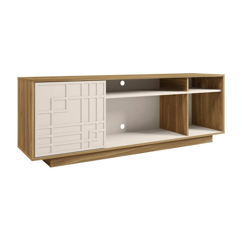 Pemberly Row Particle Board Wood TV Stand with Storage for TVs up to 70