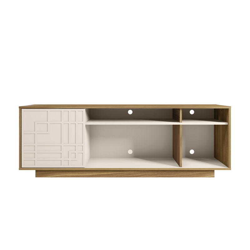 Pemberly Row Particle Board Wood TV Stand with Storage for TVs up to 70