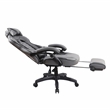 Pemberly Row Reclining PU Leather Executive Lumbar Support Office Chair Grey