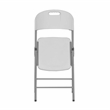 Pemberly Row Premium Comfort Granite White Folding Chairs Set of 4