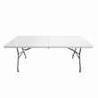 Pemberly Row Contemporary 6 FT Granite White Space-saving Folding Table