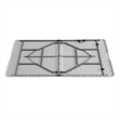 Pemberly Row Contemporary 6 FT Granite White Space-saving Folding Table