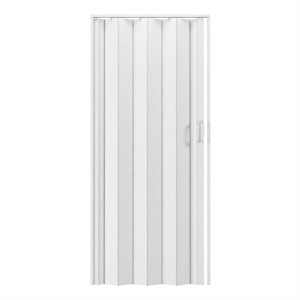 Pemberly Row 36&quot W PVC Foldable Accordion Doors or Privacy Room Divider - White
