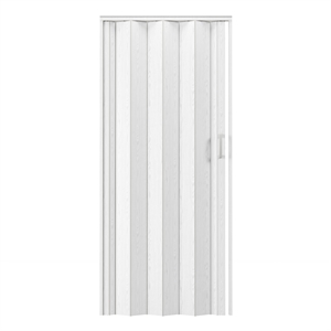 Pemberly Row 48&quot W Double Walled Foldable Heavy Duty Accordion Doors - White