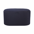 Pemberly Row Storage Ottoman with Reversible Wooden Tray Top - Black
