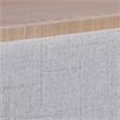 Pemberly Row Storage Ottoman with Reversible Wooden Tray Top - Natural