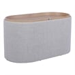 Pemberly Row Storage Ottoman with Reversible Wooden Tray Top - Natural
