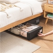 Pemberly Row Set of 2 Under-Bed Rolling Storage Container with Transparent Cover
