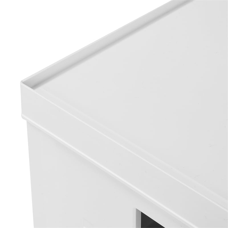 Pemberly Row Set of 2 Collapsible Stackable Storage Box with Lids