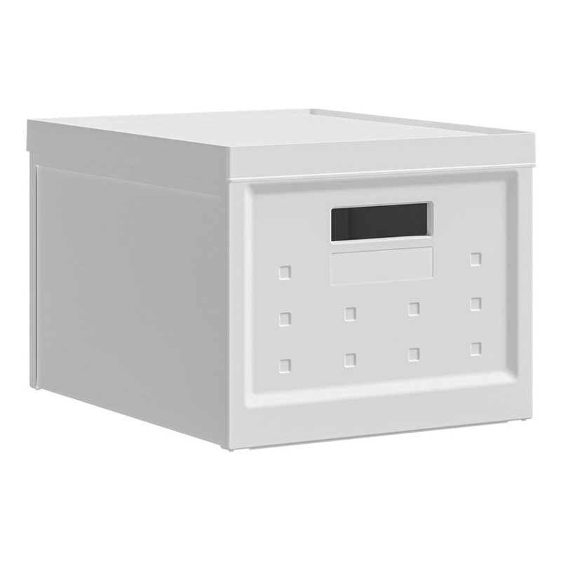 Pemberly Row Set of 2 Collapsible Stackable Storage Box with Lids