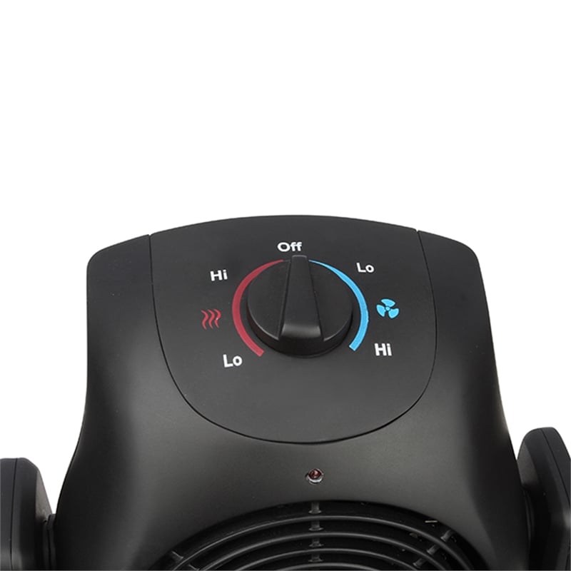 Pemberly Row Contemporary 2-in-1 Portable 1500W Space Heater and Fan