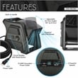 Pemberly Row Pivoting 600 CFM High Velocity Floor Blower Fan