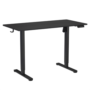 Pemberly Row Contemporary 47.25&quot W Electric Standing Desk - Black
