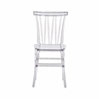 Pemberly Row Stackable Chiavari Style Clear Acrylic Event Chairs - Set of 2