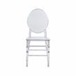 Pemberly Row Stackable Ghost Style Clear Acrylic Event Chairs - Set of 2