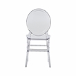 Pemberly Row Stackable Ghost Style Clear Acrylic Event Chairs - Set of 2