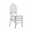Pemberly Row Stackable Ghost Style Clear Acrylic Event Chairs - Set of 2