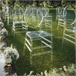 Pemberly Row Stackable Ghost Style Clear Acrylic Event Chairs - Set of 2