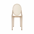 Pemberly Row Stackable Amber Acrylic Ghost Event Chairs - Set of 4