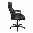 Pemberly Row High-Back Ergonomic Office Chair - Black Faux Leather