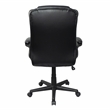 Pemberly Row High-Back Ergonomic Office Chair - Black Faux Leather