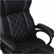 Pemberly Row High-Back Ergonomic Office Chair - Black Faux Leather