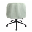 Pemberly Row Soft & Luxurious Plush Material Green Criss Cross Chair