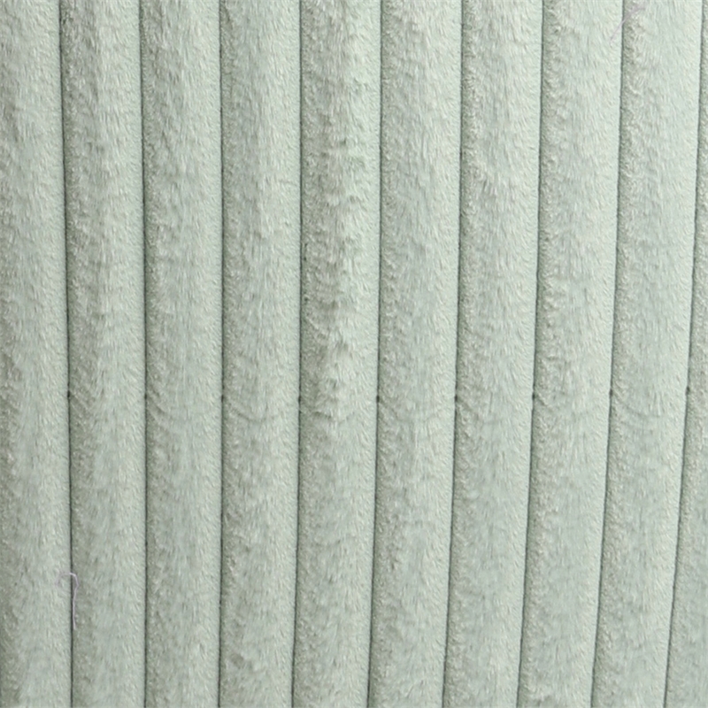 Pemberly Row Soft & Luxurious Plush Material Green Criss Cross Chair