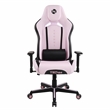 Pemberly Row Contemporary Pink Height Adjustable Gaming Chair