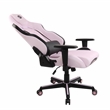 Pemberly Row Contemporary Pink Height Adjustable Gaming Chair