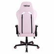 Pemberly Row Contemporary Pink Height Adjustable Gaming Chair