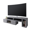 Pemberly Row Contemporary Adjustable TV Stand Console for TV's up to 65