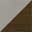 Pemberly Row Counter Height Wood Crossback Dining Chair Set in Brown (Set of 6)