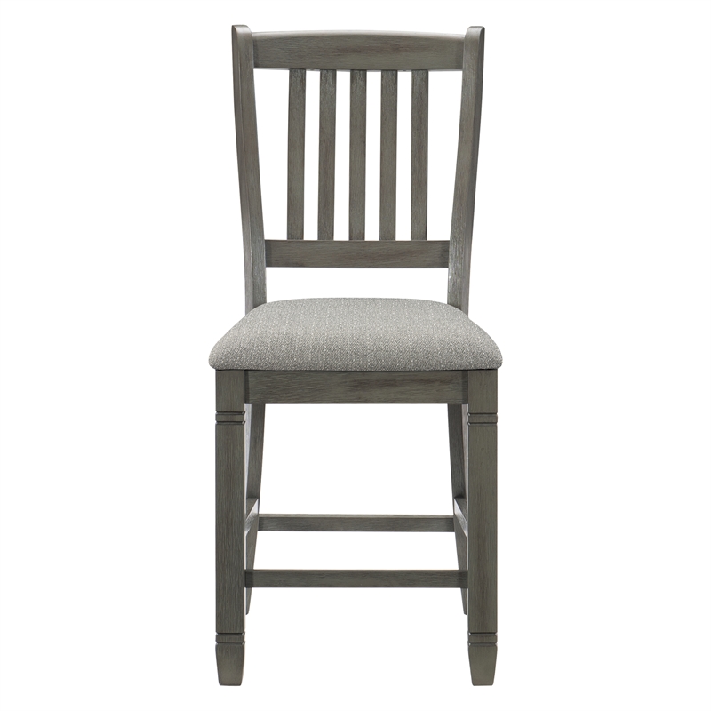 Pemberly Row Counter Height Dining Chair in Antique Gray (Set of 6)
