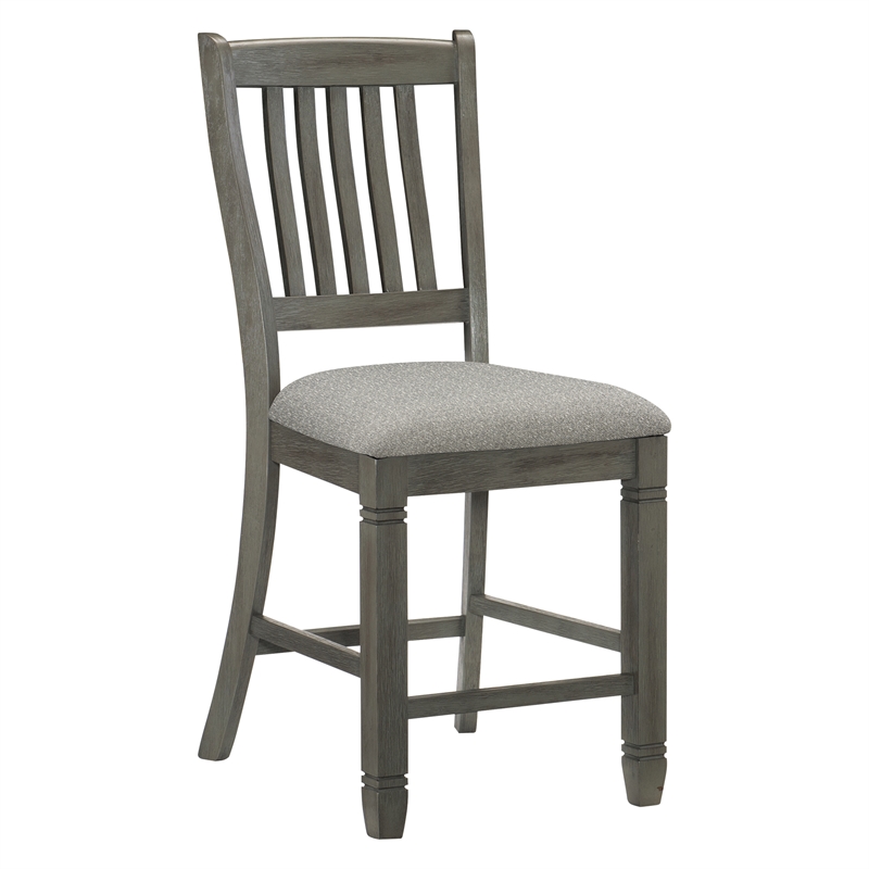 Pemberly Row Counter Height Dining Chair in Antique Gray (Set of 6)