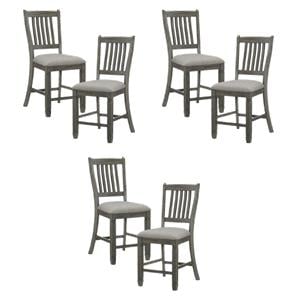 Pemberly Row Counter Height Dining Chair in Antique Gray (Set of 6)